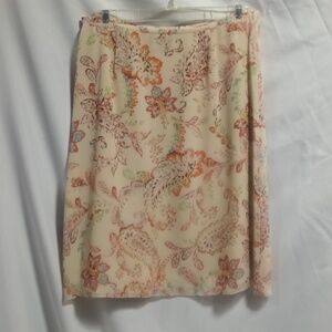 Ann Taylor floral print skirt